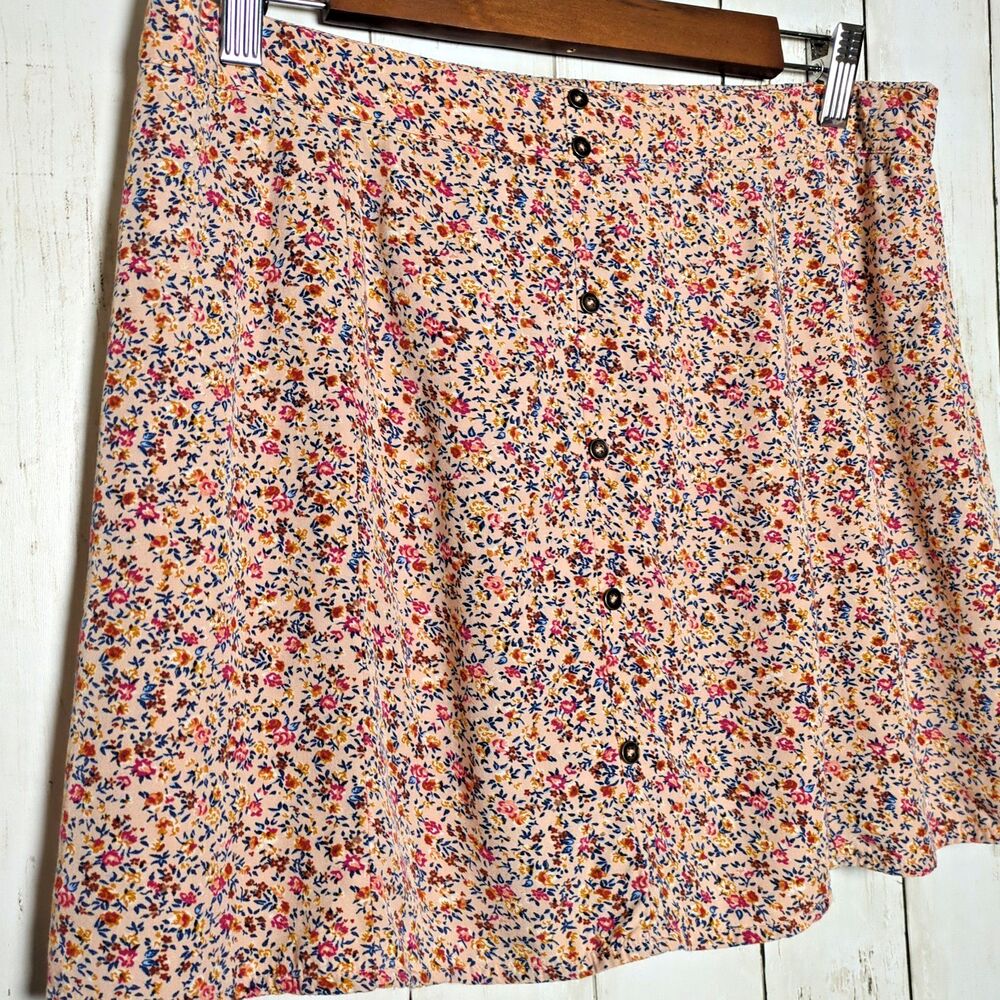 Ditsy Floral Mini Skirt Large Cottagecore Boho Fairy Grunge Coquette Cute Y2k